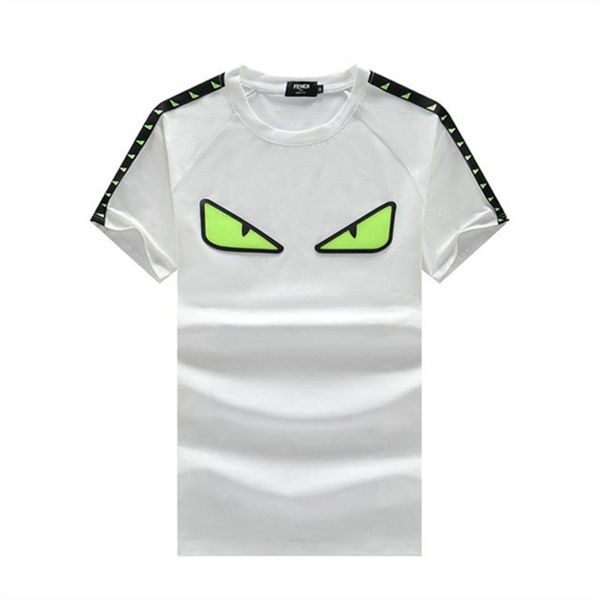 

new men's and women's t shirt official designer short-sleeved high-quality tshirt printing quick-drying anti-wrinkle luxury casual, White;black