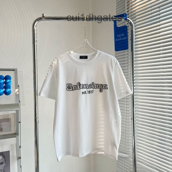 

2022 designer bb t shirt and shirts new fashion br embroidery basic white loose versatile short sleeved t-shir, White;black
