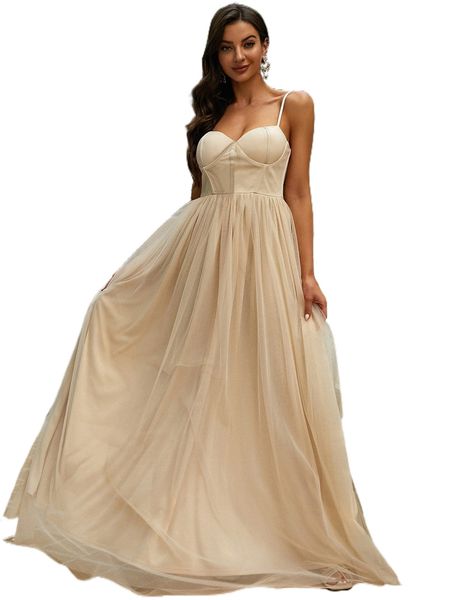 

missord zip back mesh cami formal dress 99qn#, Black;gray