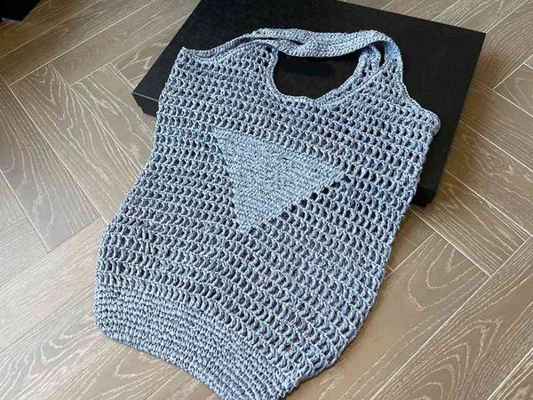 

handbag woven shopping bag beach bag hollow design wallet for women brand designer clutch strap fashion single messengers purses 220609