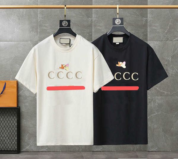 

20ss men's t-shirts designer t shirts cotton round neck printing quick drying anti wrinkle men spring summer high loose trend short sle, White;black