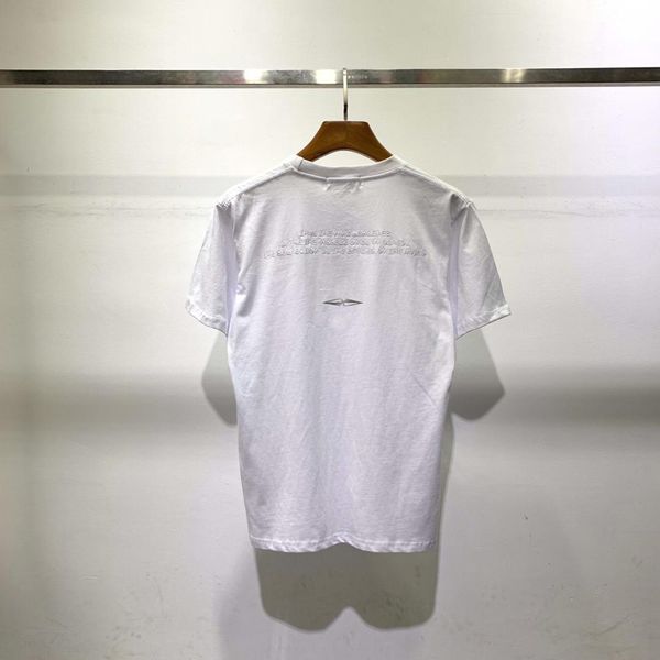 

2022designer women mens essential t shirts chest letter tshirts ess short sleeve shirt oversized loose oversize casual t-shirt cotton men w, White;black