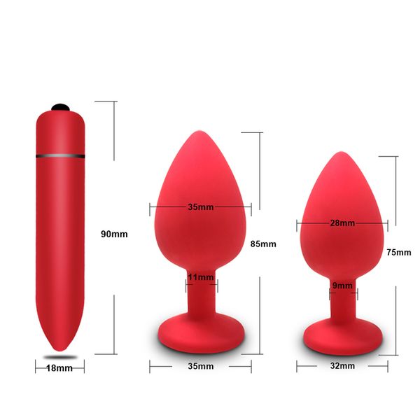 Beginner Silicone Anal Butt Plug Prostate Massager Gay Product Mini Erotic Bullet Vibrator Sex Toys for Women_voghion.com
