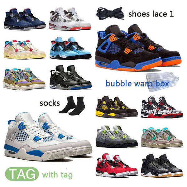 

4 4s men basketball shoes red thunder black cat university blue white oreo fire red tour yellow shimmer mens women sneakers trainers