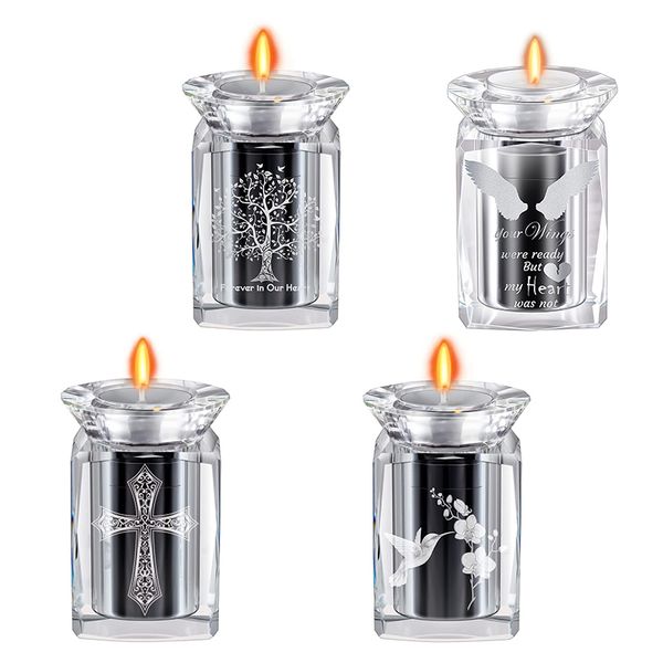 

small candle pendant urn hummingbird urns crystal ashes cremation keepsake holder for ashes human pet remember your love one lost, Silver