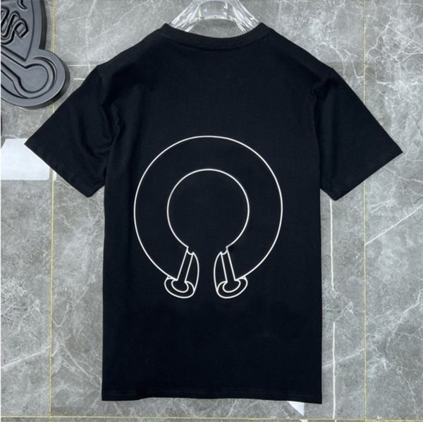 

ch classic t shirts short sleeves summer letter horseshoe sanskrit cross print sweatshirts t-shirts mens woman designer loose tees 3q0n, White;black