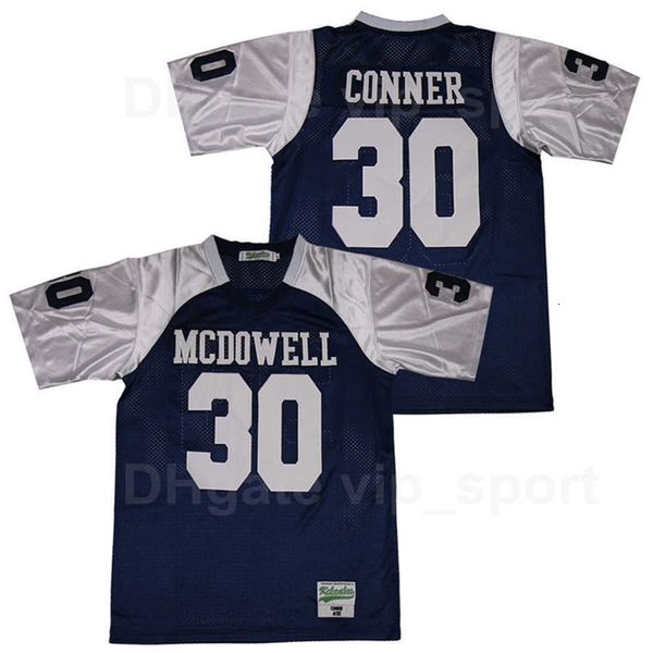 Chen37 McDowell Trojans High School 30 James Conner Football Jersey Navy Blue Team Color Sport Pure Cotton Cucited Men Frandible Firt Hars