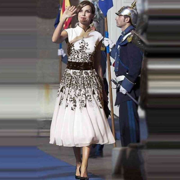 

casual dresses summer dress aging white summer women's positioning printing stand collar chiffon dress 2giv, Black;gray