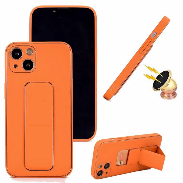 Eletroplicar as caixas telefônicas de pulso magnético para iPhone 13 11 12 Pro Max XS XR 8 7 Plus Color Solid PU PU CAPA