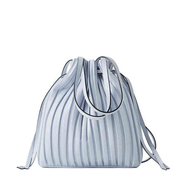 

evening bags new cloud underarm pleated women's bag brand mini shoulder messenger portable small fragrance fashion bucket 220608