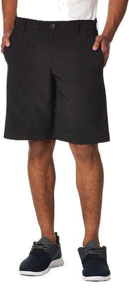 

men's golf 9.5" swingflex stretch straight fit short o6fi#, White;black