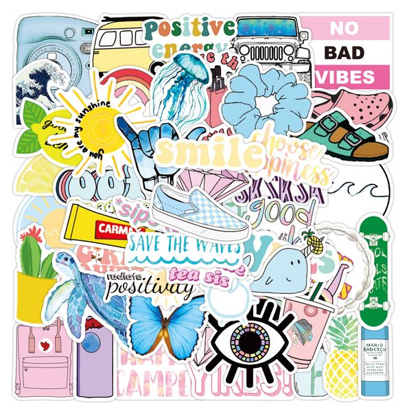 

50pcs mix cute vsco stickers for kids water bottle phone case lapfridge skateboard suitcase summer decals baby scrapbooking