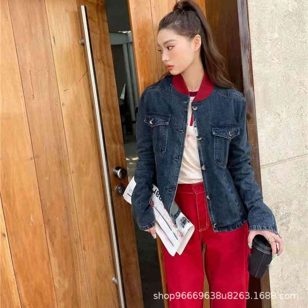 

women's jackets jiagao street cowboy coat autumn leisure temperament american baseball suit shenzhen nanyou, Black;brown