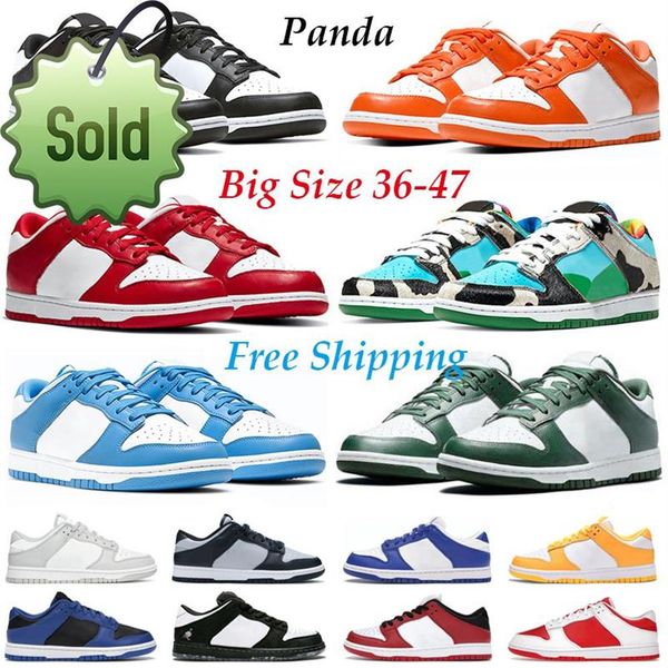 

size us 13 designer casual shoes men women panda black white syracuse unc kentucky grey fog shadow mens trainers outdoor sport sne3029