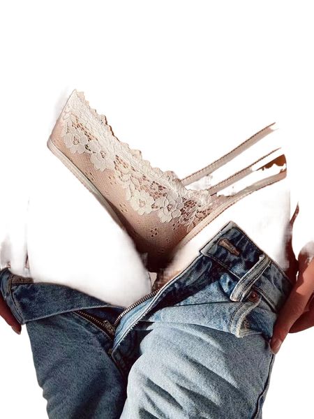 

cut out floral lace no show panty r2nx#, Black;red