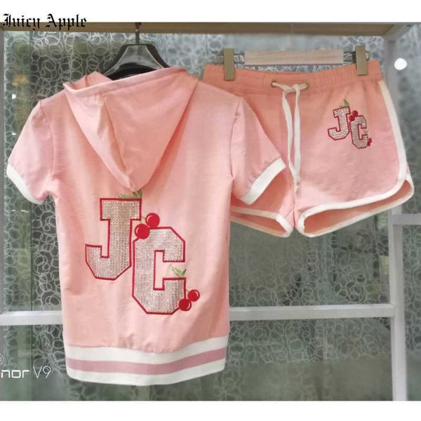 

juicy apple tracksuit women 2022 new casual shorts suits loose drawstring mini shorts two piece set short pants suit female, Gray