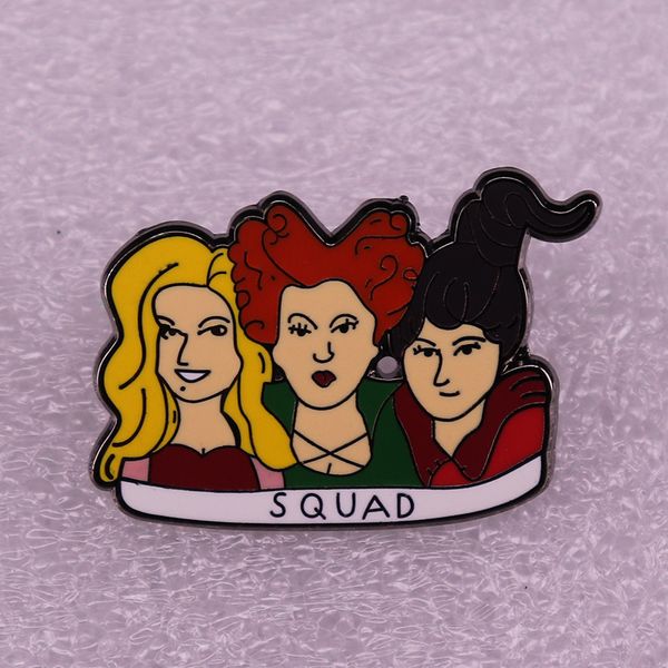 

three witches brooch halloween brooch pin badge accessory, Blue
