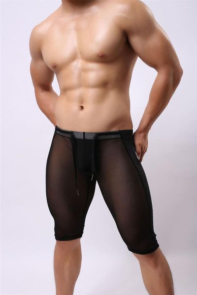 Männer Sexy Transparent Strand Tragen Shorts Man Board Multifunktionale Knie-länge Strumpfhosen Für Männer