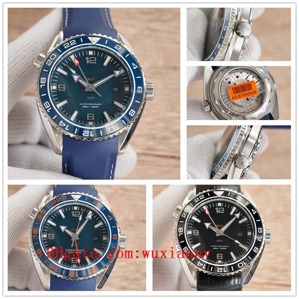 

2022 ceramic bezel luxury business brand boss watches sea 007 master planet ocean man gmt wristwatches james bond mens watch d40570