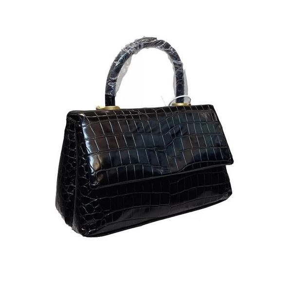 

sw classic selzburg women totes crocodile print leather shoulder bags handbag famous luxury designer detachable gold chain womens girls hand