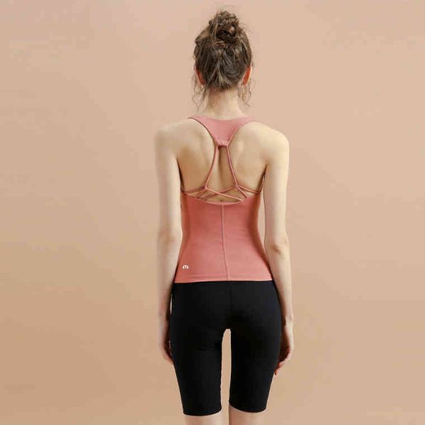 

lulu bras brand yoga suit tight sports vest women's summer thin style temperament beautiful back with bra lu-2033 36jt, Red;black