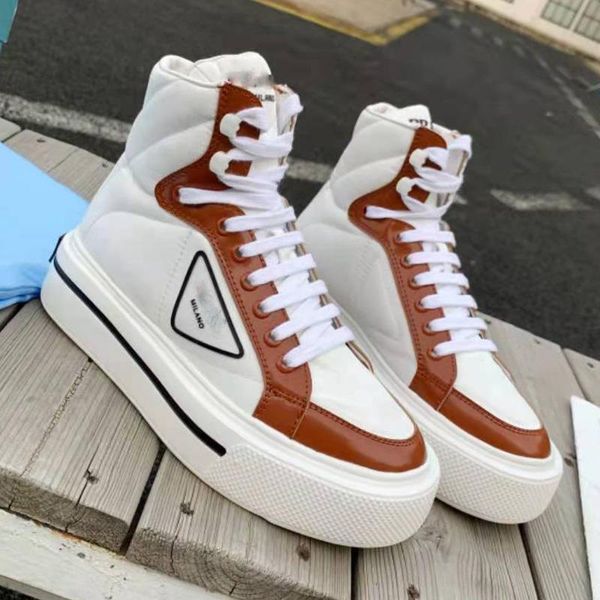 

casual board shoes luxurys designers men's shoe women's leather thick bottom lace up film versatile splicing sequin sports, Black