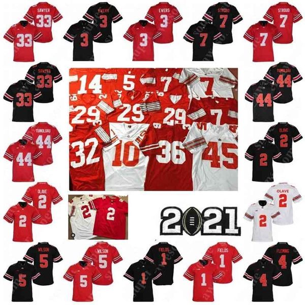 N3740 NCAA OHIO State Buckeyes Jersey C.J. Stroud J.T. Tuimoloau Крис Олав Джулиан Флеминг Гаррет Уилсон Джек Сойер Куинн Эворс Джастин Филдс F