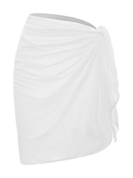 

plain knot side sheer cover up z0ve#, White;black