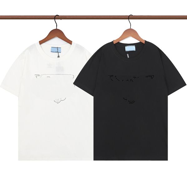 

summer men's women's designer t shirt men's fashion bear luxury letter embroidery clothing size s-2xl, White;black
