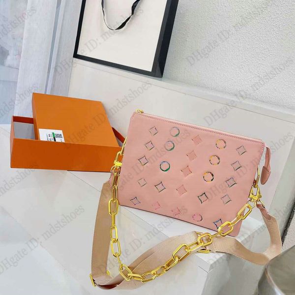 

m21353 coussin bb chain bag colorful monograms pattern canvas designers handbag luxury shoulder bag cro
