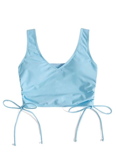 

drawstring side bikini l5yx#, White;black