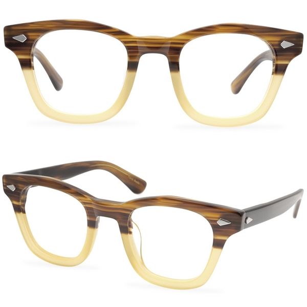 

shop eyeglasses onlines new niche frame traditional thick frame heavy frame manual rivet glasses on the mask, White;black