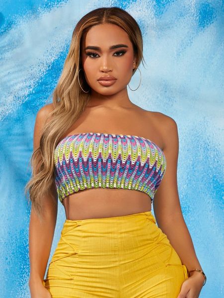 

sxy space dye crop tube s90q#, White