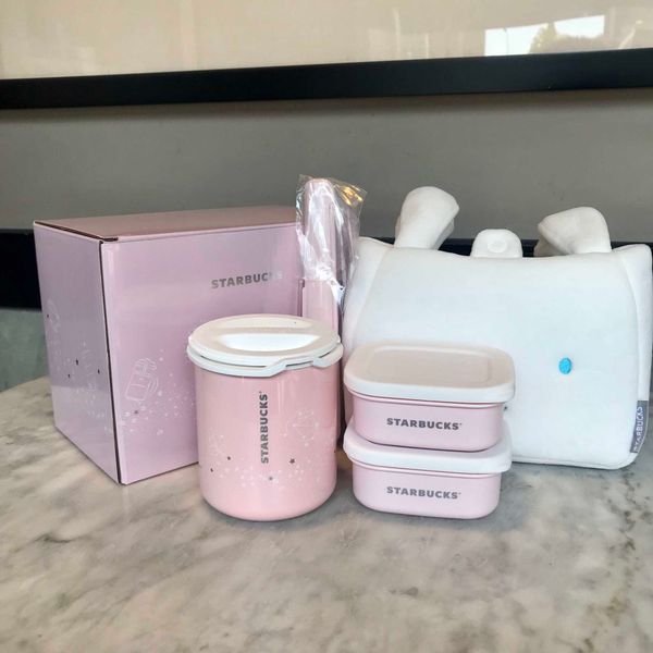 

2019 starbucks cup mid autumn festival new silver xinghe jade rabbit bento box lunch box 260ml