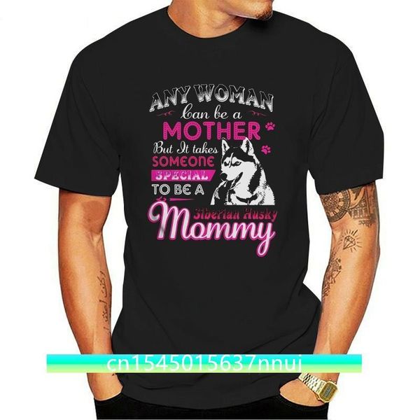 

funny men t shirt women novelty tshirt siberian husky mom shirt cool tshirt 220702, White;black
