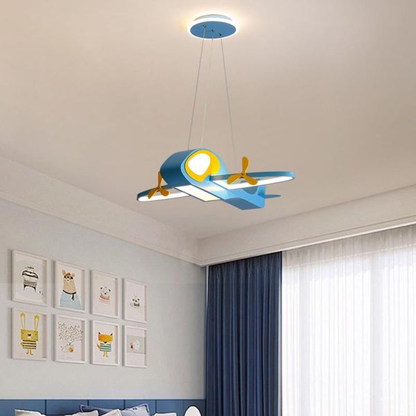Lâmpadas pendentes Desenho de desenho animado Luzes LED modernos para crianças quarto crianças menino casa deco teto de teto iluminação