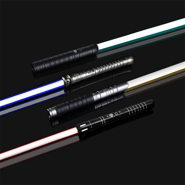 RGB Metallo Spada Laser Spada Laser Giocattoli Light Saber Espada Brinquedos Saber De Luz Juguetes Kpop Lightstick Zabawki Oyuncak 220630