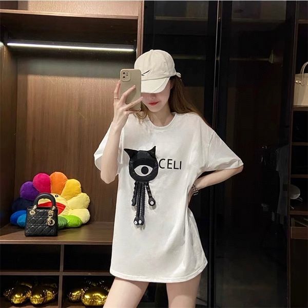 

family spring new couple detachable casual neck t-shirt men's women's 80% off factory wholesale, White