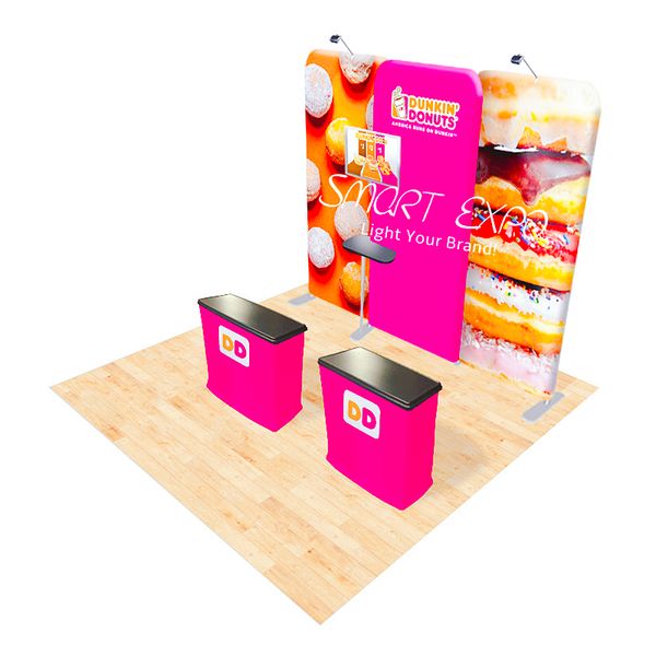 

multi panel modular advertising display 10 x 10ft for promos and marketing messages