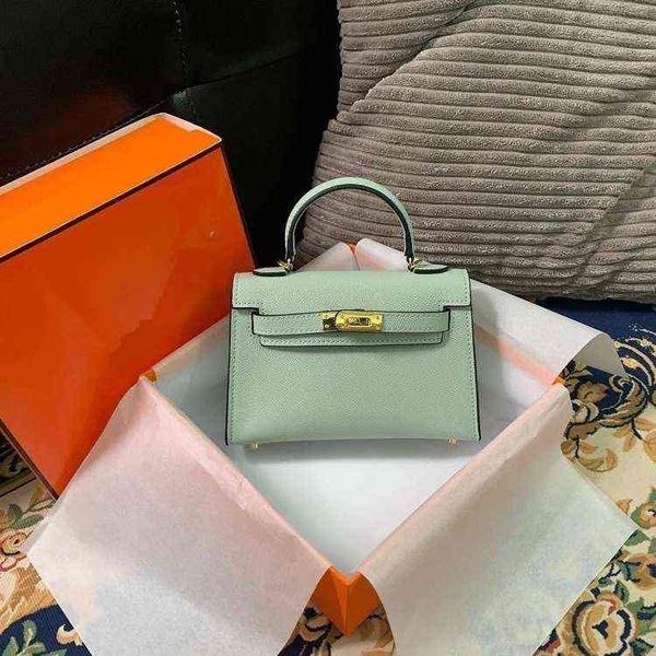 

leather luxury mini bag single shoulder bag messenger women's layer leather palm patternzbf