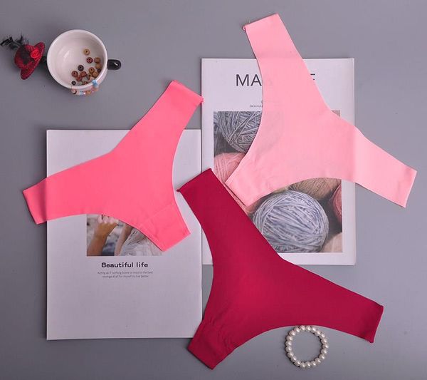 

lingerie seamless women g-string underwear ladies panties bikini pants tanga thong intimatewear briefs t-pants, Black;pink