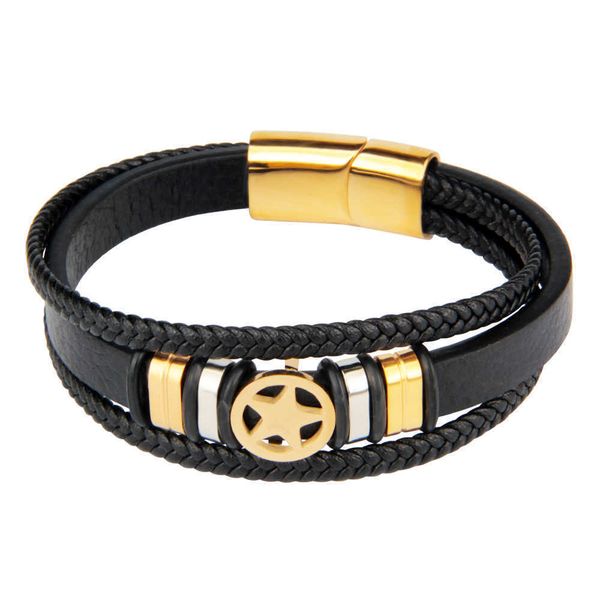 

brass copper men's women's charms bracelet mix cord hemp trinkets crosses bracelet wrap leather women, Golden;silver