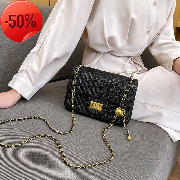 

fashion luxury designerfashion caviar v-shaped lingge women's bag korean version spring and summer 2022 new one shoulder diagonal golde