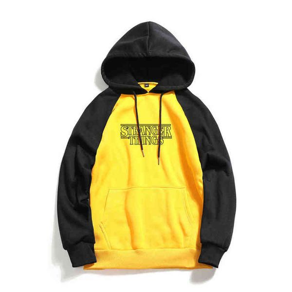 2022 neue Fremde Dinge männer Casual Hoodie Sweatshirts Nähte Sweatshirt Hoodies Männer Frauen Hip Hop Japanische Hoodies Hoody L220704