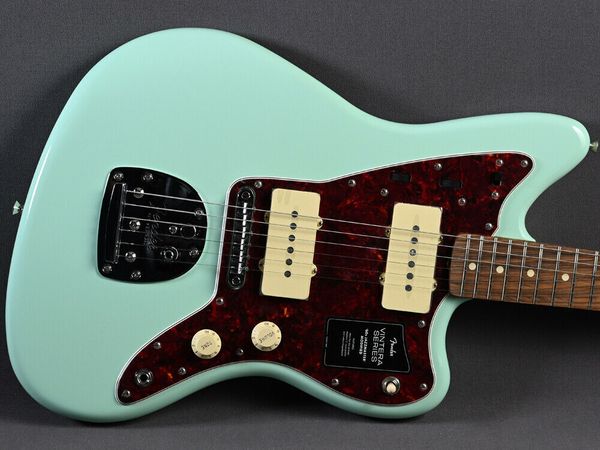 

jazz master vintera 60''s modified surf green electric guitar