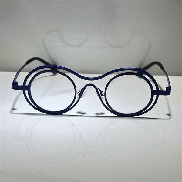 

optical eyeglasses for men women retro 393 style anti-blue light lens plate round full frame with box, White;black