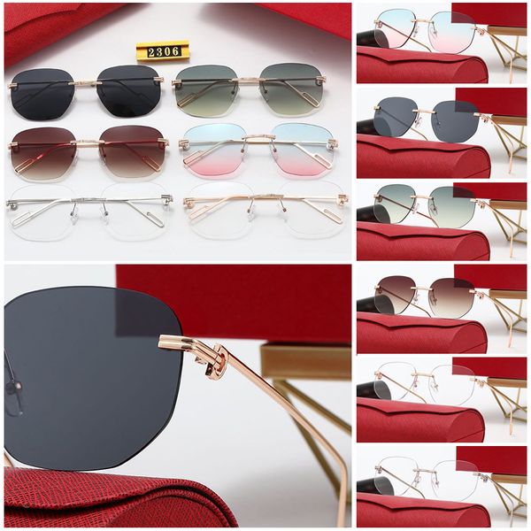 

luxury designer sunglasses mens woman carter c decor rimless buffalo horn glasses frame shade man womens medusa sunglass round rimless, White;black