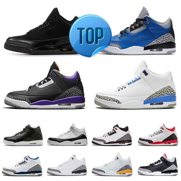 

2022 2021 jumpman 3 3s mens shoes varsity royal unc white cement cool grey black cat men women sneakers trainers
