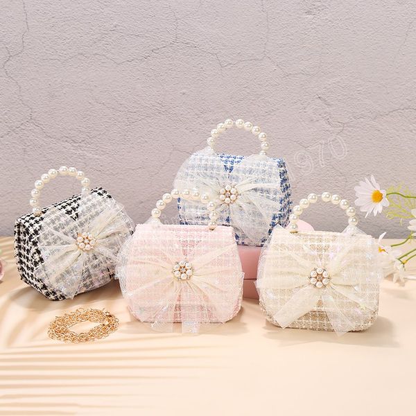 Корейский стиль детские пюре и сумки 2022 милые маленькие девочки Принцесса Цветок Crossbody Сумка Kawaii Baby Party Countle Tote Подарок