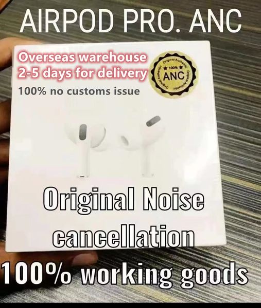 

anc airpods pro 2 3 earphones true noise reduction function wireless bolutooth earphone wholesale gps rename 1:1 original quality earbuds wi